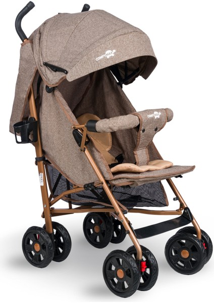 Comfymax Tam Yatar Baston Bebek Arabası – Wood Brown fiyatları