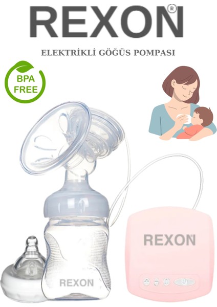 USB Elektrikli Göğüs Pompası Masaj ve Biberon Özellikli 9 Faklı Mod Süt Sağma Pompası indirimleri