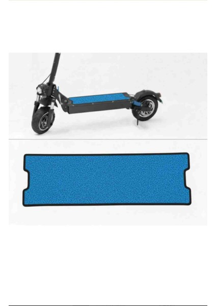 Elektrikli Scooter Onvo 012X Plus Halı Paspas Cırt Sabitlemeli Mavi Siyah Kenarlı