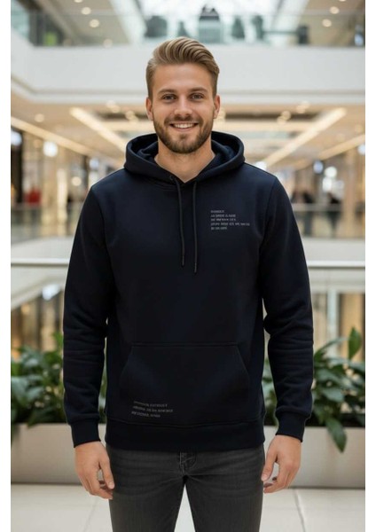 Juan Kapüşonlu Erkek Sweatshirt Siyah fırsatları