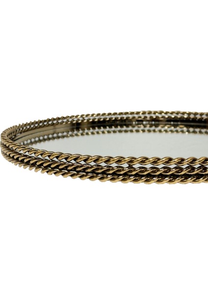 Eskitme Zincir Tepsi Yuvarlak fırsatları