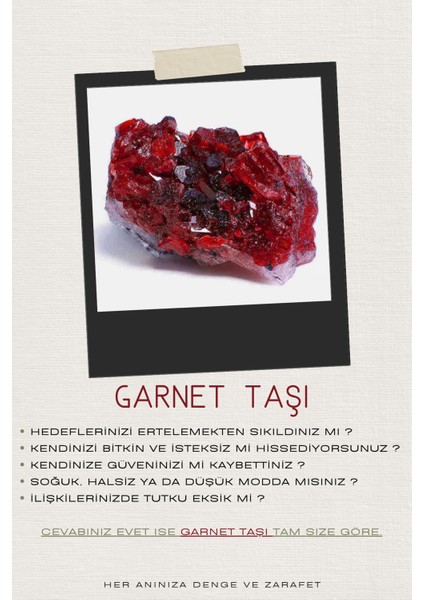 Garnet Bileklik Doğaltaş 8mm Bordo Unisex fiyatları