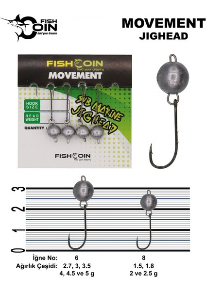 Movement Jighead 8-2 gr