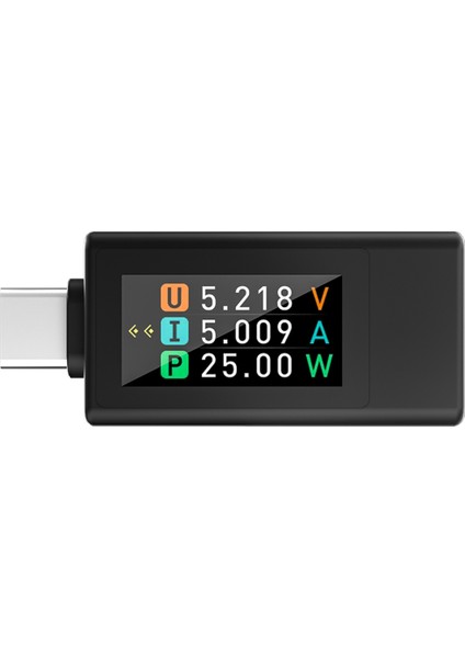 KWS-1902L Tip-C Akım Voltaj Monitörü 4-30V 0-8A Renkli Ekran Amp Volt Ammetre Dedektör Gücü Depolama Siyah (Yurt Dışından)