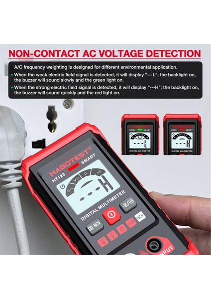 Habotest HT123 Dijital Multimetre, Ac/dc Voltaj Direnç Süreklilik Ölçüm Test Cihazı, Elektrik Multimetre Devre Test Cihazı (Yurt Dışından) modelleri
