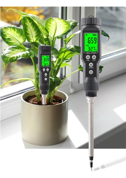 EC-7701 Akıllı Toprak Ec Metre 0.0-10.0ms/cm Toprak Test Cihazı Veri Logger Hidroponik Dikim Bahçesi Için Temp Analizörü (Yurt Dışından) fırsatları