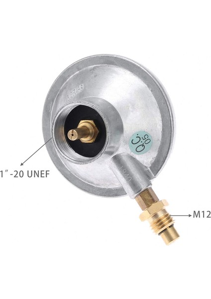 Propan Gaz Izgara Kontrol Vanası Tablo Üst Regülatörü Propan Gaz Izgara Kontrol Vanası + M12 Nozul Jet ve 1 Inç-20 Dişi (Yurt Dışından) indirimleri