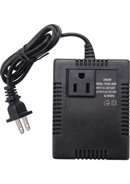 300W 220/240V - 110/120V Ac Adım Aşağı Seyahat Voltaj Transformatör Dönüştürücü Abd Fişi (Yurt Dışından)