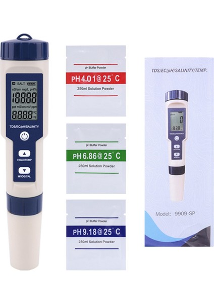 Su Kalitesi Test Kalemi EZ9909PH/ Tuzluluk/ Sıcaklık/ Tds/ Ec Beş Bir-Bir-Bir Test Kalemi Su Kalitesi Dedektörü Ph Test Kalemi (Yurt Dışından)