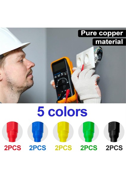 10 Pcs Test Prob Pimleri, Paslanmaz Çelik Yalıtımı Tahribatsız Pim, 0.7 mm Tel Delici Prob Pimi, Multimetre Probları (Yurt Dışından) indirimleri