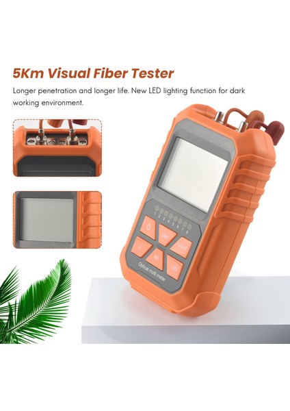 3in1 Optik Güç Ölçer Görsel Arıza Bulunucu Ağ Kablo Test LED LED Ledlik Optik Fiber Tester 1mw 5 Km Görsel Fay Bulucu (Yurt Dışından) fiyatları