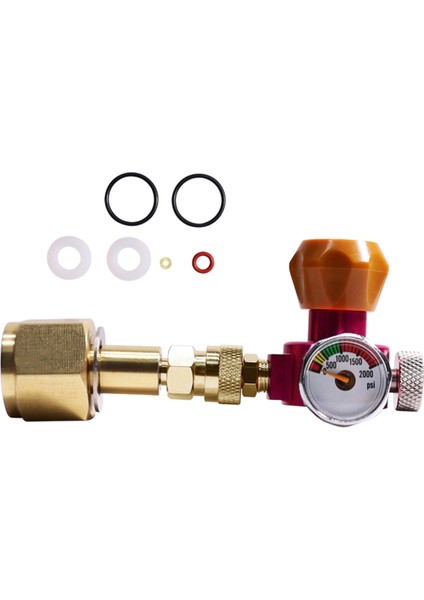 Duo/terra/art/gaıa Hızlı Bağlantı W21.8-14 Co2 Silindiri Için 2000PSI Basınç Göstergesi ile Co2 Doldurma Adaptörü (Yurt Dışından) fiyatları