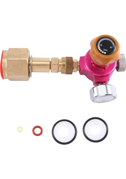 Duo/terra/art/gaıa Hızlı Bağlantı W21.8-14 Co2 Silindiri Için 2000PSI Basınç Göstergesi ile Co2 Doldurma Adaptörü (Yurt Dışından) modelleri