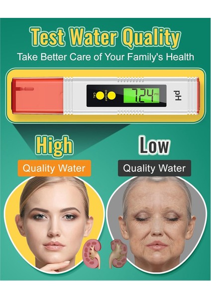 Su Için Ph Metre, Ph Test Cihazı 0.01 Yüksek Doğruluk Su Kalitesi Test Cihazı 0-14 Ph Ölçüm Aralığı, Ph Metre (Yurt Dışından) fırsatları