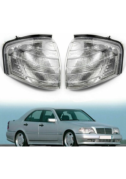Mercedes Benz C Sınıfı W202 1994-2000 Çift Köşe Işıkları Sinyal Lambaları Dönüşü 2028261143 2028261243 (Yurt Dışından) fiyatları