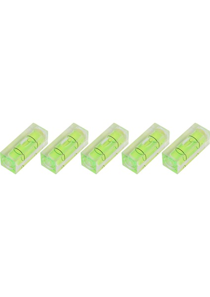 5 Dikdörtgen Yatay Kabarcık Sütun Seviye Ölçer, Ölçme Seviyesi Takım Dengeleyicisi 10X10X29MM (Yurt Dışından)