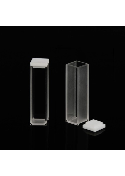 Kuvars Küvet, Spektrofotometre Küvetleri 10 mm Yol Uzunluğu, 45MM Yükseklik, 3,5 ml Kapasite - 2 Adet (Yurt Dışından) fırsatları