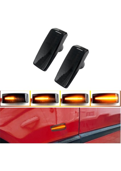 Araba LED Göz Kırpma Göstergesi Turn Sinyal Yan Işaretçi Mercedes-Benz W202 W140 W124 1248200421 35263155 PZ619-2Y (Yurt Dışından) modelleri
