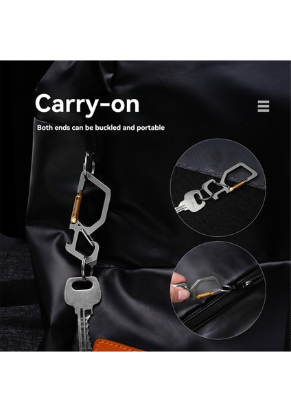 Taşınabilir Titanyumlar Şişe Açıcı Açık Hızlı Hızlı Serbest Bırakma Karabin Klip Edc Araçı (Yurt Dışından) modelleri