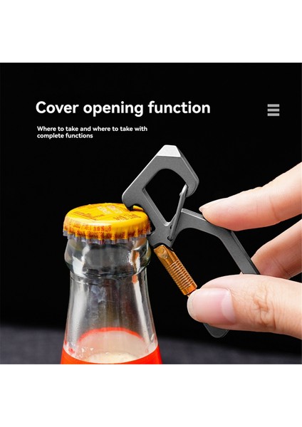 Taşınabilir Titanyumlar Şişe Açıcı Açık Hızlı Hızlı Serbest Bırakma Karabin Klip Edc Araçı (Yurt Dışından) fırsatları