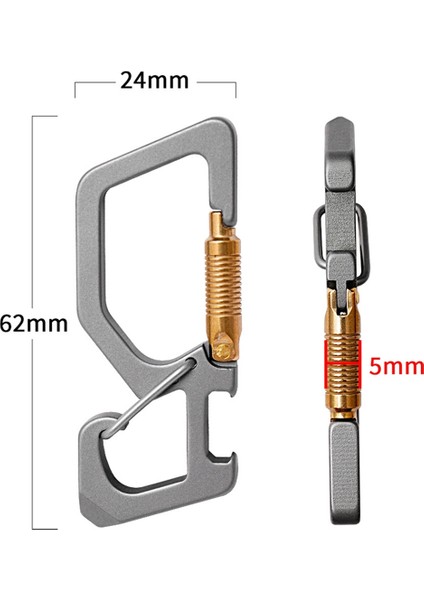Taşınabilir Titanyumlar Şişe Açıcı Açık Hızlı Hızlı Serbest Bırakma Karabin Klip Edc Araçı (Yurt Dışından) indirimleri
