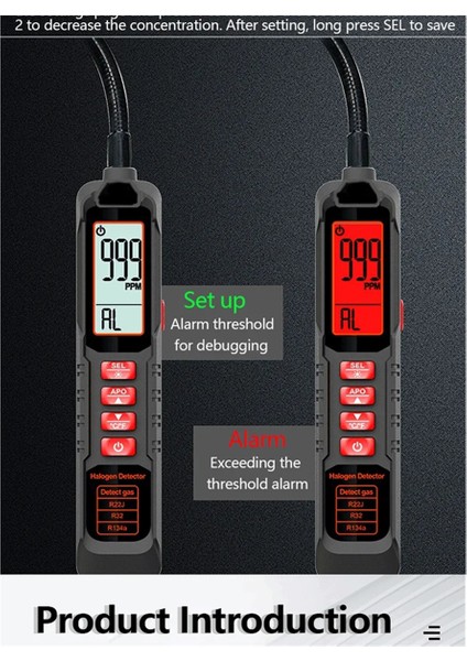 Freon Sızıntı Dedektörü Halojen Sızıntı Dedektörü R22 R410A R134A R1234YF Soğutucu Gazı Hvac Klima Test Cihazı (Yurt Dışından) modelleri