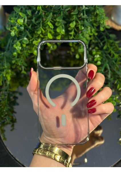iPhone17 Pro Max Kılıf / MagSafe Destekli, Lens Koruyuculu, Darbeye Dayanıklı (SERT MİKA) Cep Telefonu Kılıfı
