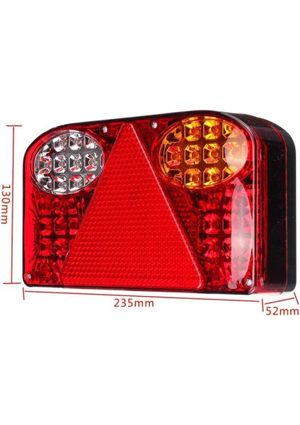 2pcs 12V LED Kuyruk Işığı, Arka Fren Sinyali Lambası, Araba Kamyonu Römorku Için Uygun (Yurt Dışından) indirimleri