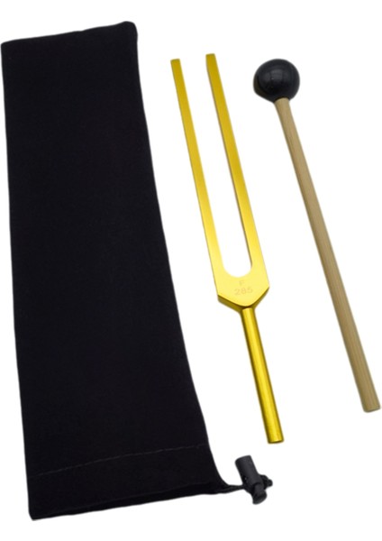 Alüminyum Alaşım Ayarlama Çatal Seti Ses Terapisi Enstrümanı Müzik Aleti Aksesuarları Iş Stresini Hafifletir F285Hz (Yurt Dışından)