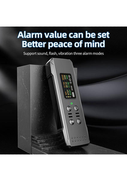 Nükleer Radyasyon Dedektörü Geiger Counter x Γ Β Ray Kişisel Radyasyon Monitörü Ses/flaş/titreşim Alarm-Black (Yurt Dışından) fırsatları