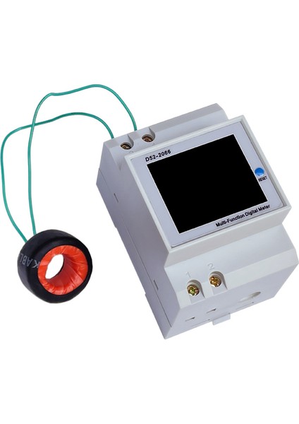 Dın Demiryolu Dijital Voltmetre Akım Wattmetre Elektrik Enerjisi Kwh Metre Frekans Volt Amp Monitörü Harici Ct (Yurt Dışından)