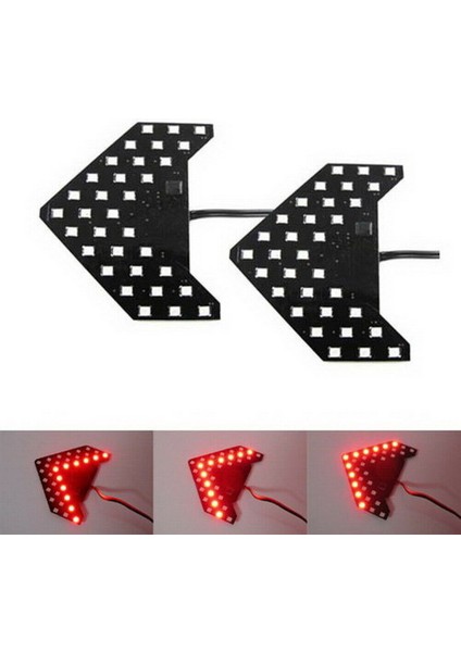 2pcs Kırmızı 33 Smd Sıralı LED Oklar Araba Yan Ayna Dönüş Sinyal Işıkları (Yurt Dışından) fiyatları