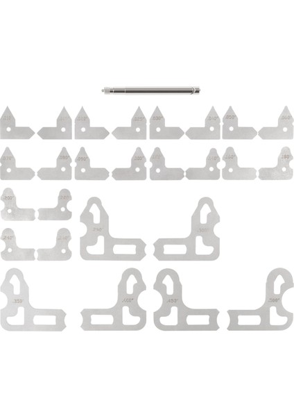 26 Pc Radıus Gauge Set 0.010 Ila 0.500 Inçlik Göstergeler, 3602-5025 Radıus Ölçüm Aracı (Yurt Dışından) indirimleri