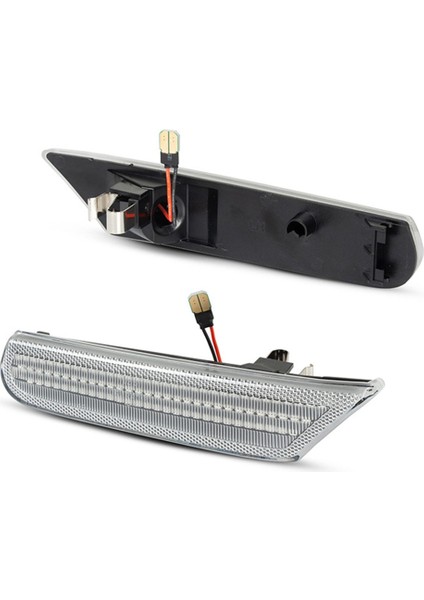 Porsche Boxster Için 2x LED Yan Işaretçi Işığı 986 996 911 Carrera Targa 1996-2004 Dönüş Sinyal Lambası Şeffaf (Yurt Dışından) fiyatları