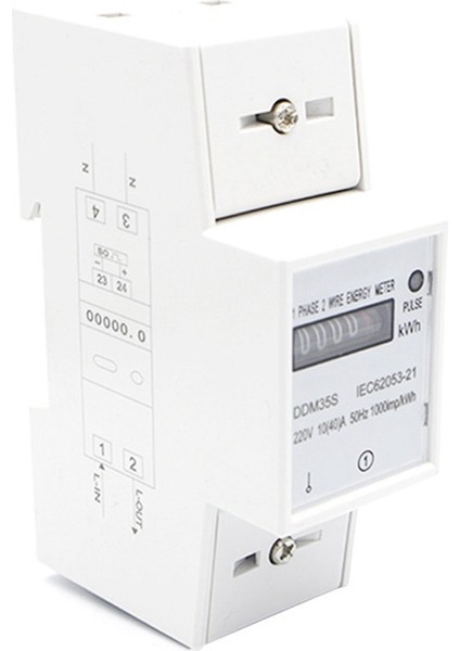 Tek Fazlı Iki Tel 220V 10-40A Enerji Ölçer Kwh Sayaç Tüketimi Analog Elektrik Wattmetre Ev Din Rayı (Yurt Dışından) indirimleri