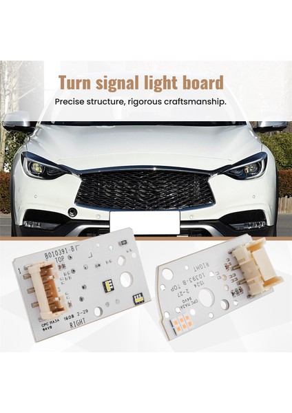 Infiniti Için QX30 Q30 2017-2019 Araç Halojen LED Far Drl Turn Sinyal Işık Kartı B010391-B Sağ (Yurt Dışından) fırsatları