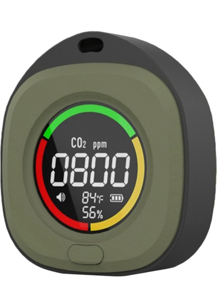 K5C Mini Karbon Dioksit Dedektörü Co Test Cihazı Hava Kalitesi Taşınabilir Monitör LED Ekran USB Typc-C Şarjı Iç Mekan A (Yurt Dışından)