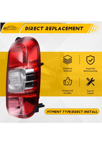 265506837R Araba Sağ Arka Kuyruk Işığı Işığı Işığı Sinyal Işığı Renault Dacia Duster 2013-2017 Sağ Ampul Yok (Yurt Dışından) indirimleri