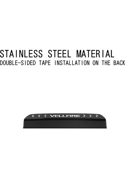 Toyota Vellfire Için 40 Serisi 2023+ Yüksek Montajlı Fren Işığı Üçüncü Fren Kuyruk Işık Döşeme Paslanmaz Çelik Uçak Siyah (Yurt Dışından) indirimleri