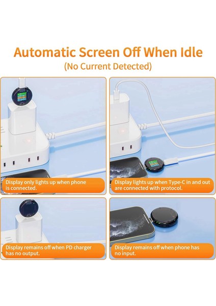 USB C Güç Ölçer Test Cihazı, USB Multimetre Voltaj Akım Amp Volt Detektörü Şarj Cihazları Için Dijital Test Cihazı Güç Bankası Kablosu (Yurt Dışından) fiyatları