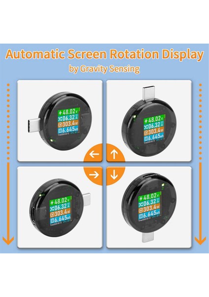 USB C Güç Ölçer Test Cihazı, USB Multimetre Voltaj Akım Amp Volt Detektörü Şarj Cihazları Için Dijital Test Cihazı Güç Bankası Kablosu (Yurt Dışından) fırsatları