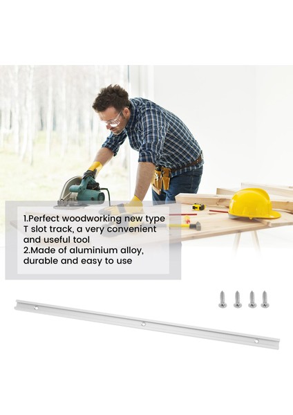 Alüminyum Çubuk Kaydırıcı T-Tracks T-Yuva Jig Armatürü Masa Testeresi Gösterge Çubuğu (500MM) (Yurt Dışından) modelleri