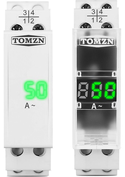 Tomzn Din Rail Tek Faz Amper Metre Ac 40-500V Mini Modüler Ampermetre Gösterge LED Dijital Ekran, Şeffaf Değil (Yurt Dışından) fırsatları
