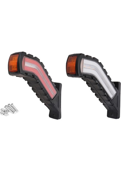 12-24V Römork Yan Işaretli Işıklar Akan Su Dönüş Sinyali Lambası Evrensel Araba Harici Işıklar Van Kamyonet (Yurt Dışından)