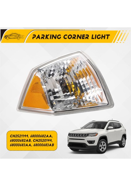 Jeep Compass 2007-2010 Için Otopark Işığı Işığı Dönüş Sinyali Köşe Muhafazası Sağ (Yurt Dışından) fırsatları