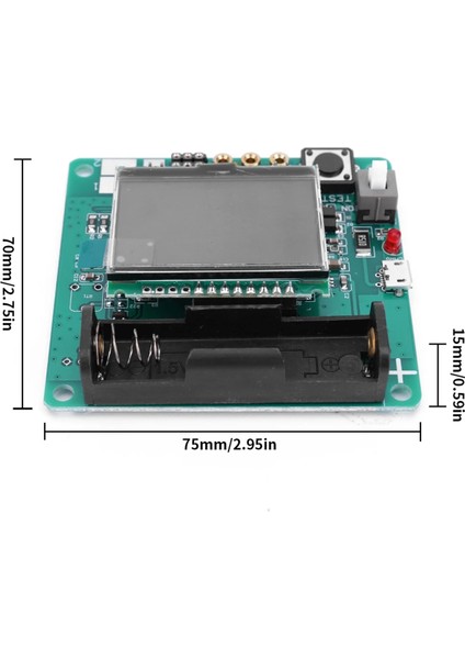 3.7V Esr Metre Şarj Edilebilir Indüktör Kondansatör Test Cihazı Lityum Pil Indüksiyon Kapasitans Ölçer Dıy MG328 (Yurt Dışından) modelleri