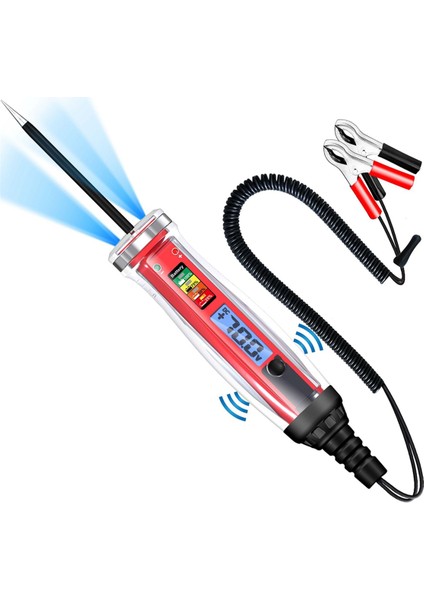 Güç Devresi Prob Test Cihazı, Voltmetre ve Aydınlatma ile LCD Dijital Otomotiv Test Işığı, Dc Otomatik Voltaj Test Cihazı (Yurt Dışından)