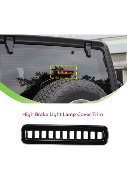 Siyah Araba Yüksek Fren Işık Lambası Kapağı Jeep Wrangler Için Jl Gladiator Jt 2018-2023 (Yurt Dışından) fiyatları
