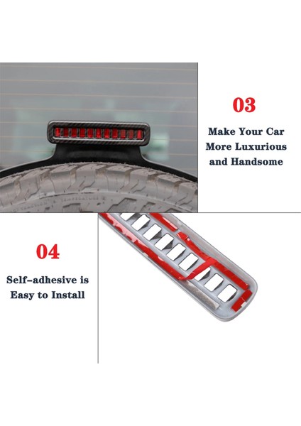 Siyah Araba Yüksek Fren Işık Lambası Kapağı Jeep Wrangler Için Jl Gladiator Jt 2018-2023 (Yurt Dışından) indirimleri
