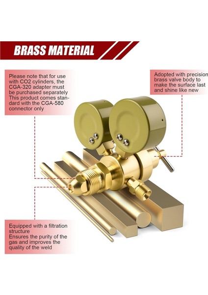 Argon Co2 Regülatörü, 6.6ft Argon Gaz Hortumu ile Mıg ve Tıg Kaynağı Için Kaynak Gazı Regülatörü Gözetleme (Yurt Dışından) fırsatları